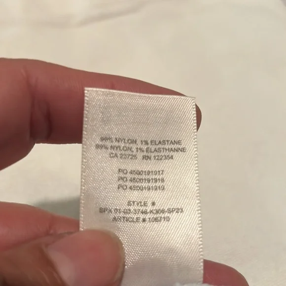 Babaton light blue crisscross knit top size large crop top - Picture 5 of 6